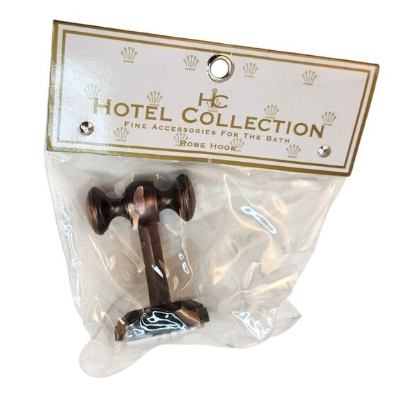 Hotel Collection Bronze Double Robe Hook Fine Accessories For The Bath or Bedroo - Picture 3 of 7